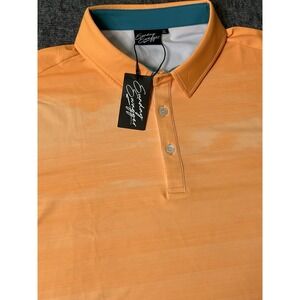 New Sunday Swagger Phoenix  Orange Performance Golf Polo Shirt Size‎ XL